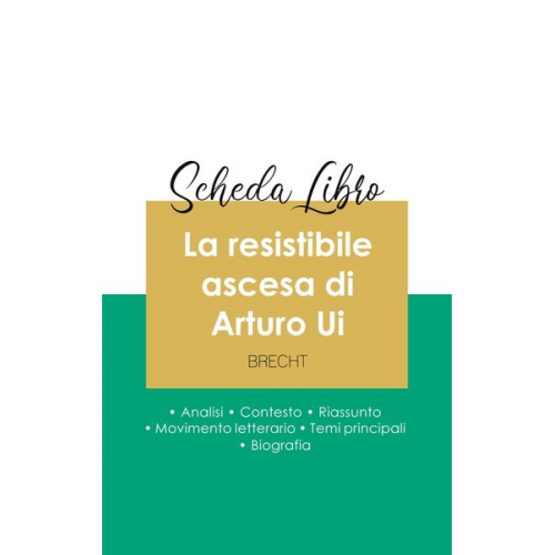 Bertolt Brecht - Scheda libro La resistibile ascesa di Arturo Ui di Bertolt Brecht (analisi letteraria di riferimento e riassunto completo)