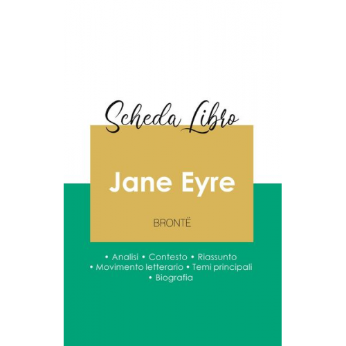 Charlotte Brontë - Scheda libro Jane Eyre di Charlotte Brontë (analisi letteraria di riferimento e riassunto completo)