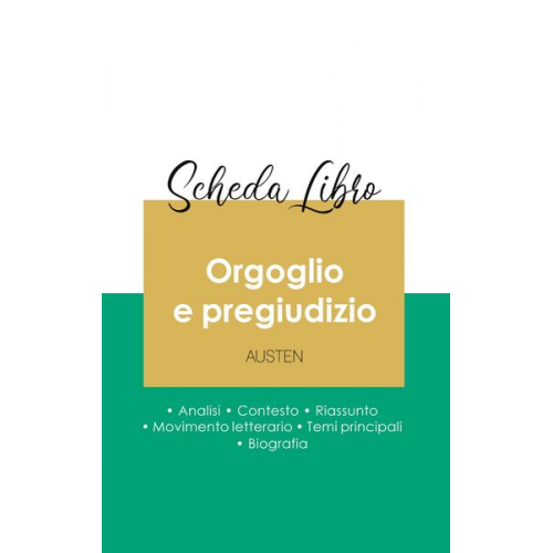 Jane Austen - Scheda libro Orgoglio e pregiudizio di Jane Austen (analisi letteraria di riferimento e riassunto completo)