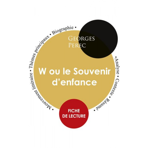 Georges Perec - Fiche de lecture W ou le Souvenir d'enfance (Étude intégrale)