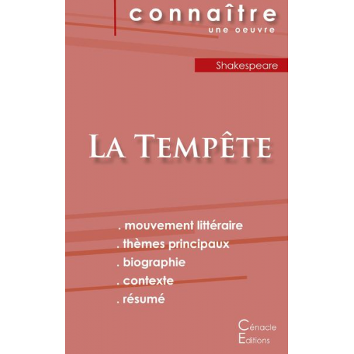 William Shakespeare - Fiche de lecture La Tempête de William Shakespeare (analyse littéraire de référence et résumé complet)