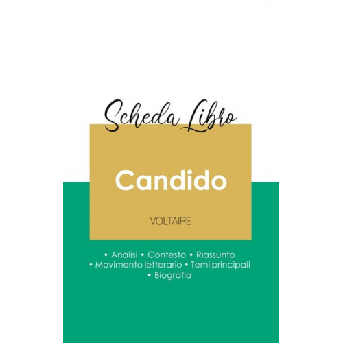 Voltaire - Scheda libro Candido di Voltaire (analisi letteraria di riferimento e riassunto completo)