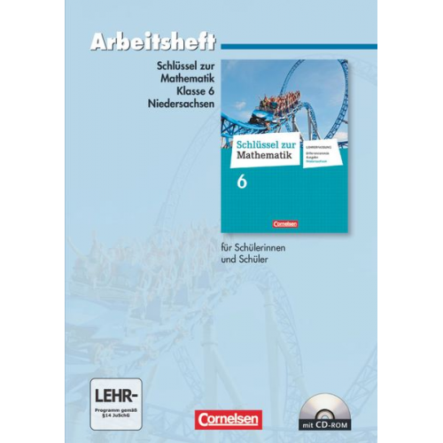 Schlüssel zur Mathematik 6. Schuljahr. Arbeitsheft mit eingelegten Lösungen und CD-ROM. Differenzierende Ausgabe Niedersachsen