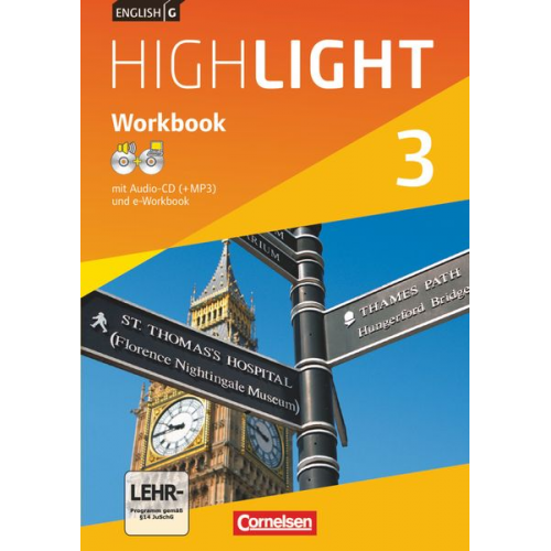 Sydney Thorne Gwen Berwick - English G Highlight 3: 7. Schuljahr Hauptschule. Workbook mit CD-ROM (e-Workbook) und Audios online