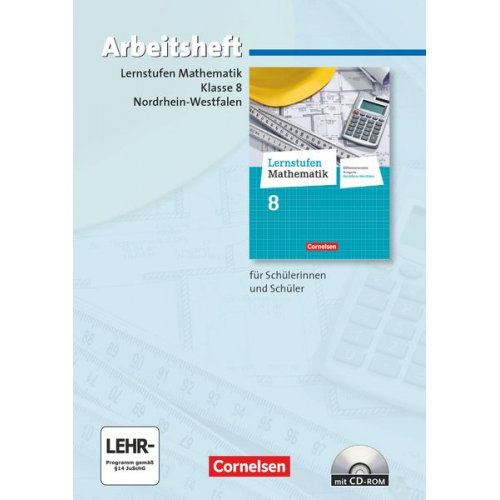 Gerhard Koenig Rainer Bamberg Gerd Heintze Patrick Merz Katja Frohnwieser - Lernstufen Mathematik 8. Schuljahr. Arbeitsheft mit eingelegten Lösungen und CD-ROM. Differenzierende Ausgabe Nordrhein-Westfalen