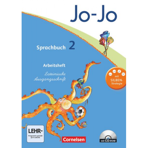 Henriette Naumann-Harms Frido Brunold Sandra Meeh Rita Stanzel - Jo-Jo Sprachbuch - Aktuelle allgemeine Ausgabe. 2. Schuljahr - Arbeitsheft in Lateinischer Ausgangsschrift mit CD-ROM