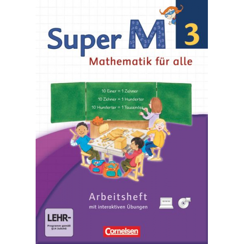 Gabriele Viseneber Ariane Ranft Ursula Manten - Super M 3. Schuljahr. Arbeitsheft mit CD-ROM. Westliche Bundesländer