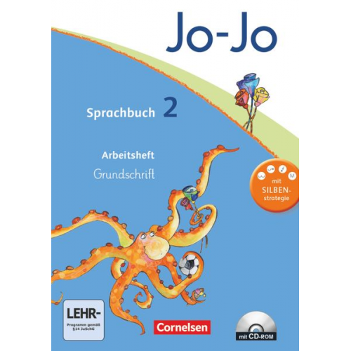 Henriette Naumann-Harms Sandra Meeh Frido Brunold Rita Stanzel - Jo-Jo Sprachbuch - Aktuelle allgemeine Ausgabe. 2. Schuljahr - Arbeitsheft in Grundschrift mit CD-ROM