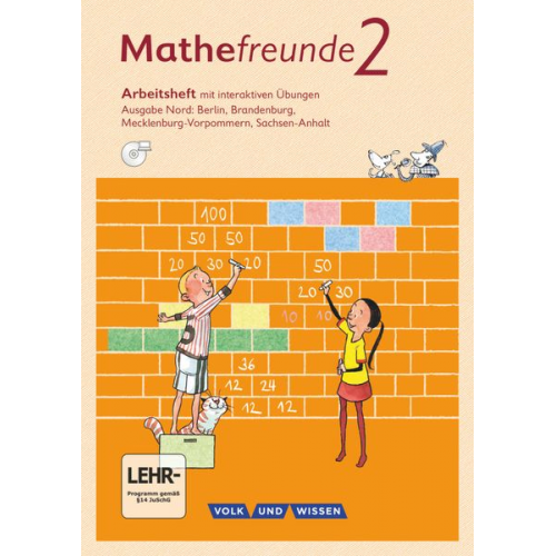 Birgit Schlabitz Edmund Wallis Ursula Kluge Isabel Miedtke Kathrin Fiedler - Mathefreunde 2. Schuljahr - Nord - Arbeitsheft mit interaktiven Übungen auf scook.de