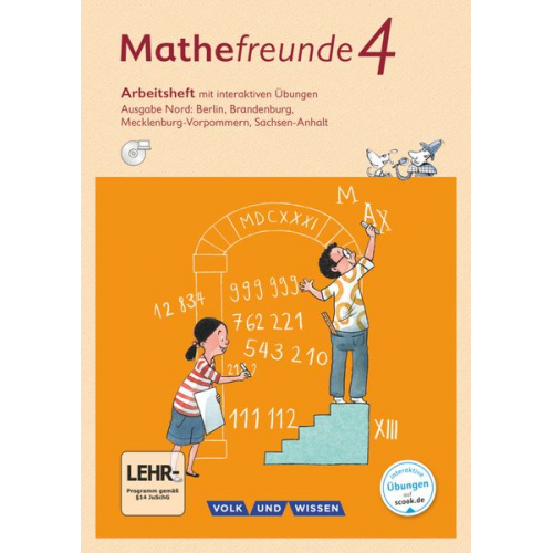 Birgit Schlabitz Edmund Wallis Ursula Kluge Isabel Miedtke Kathrin Fiedler - Mathefreunde 4. Schuljahr - Nord - Arbeitsheft mit interaktiven Übungen auf scook.de