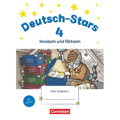 Deutsch-Stars 4. Schuljahr. Knobeln und Rätseln - Übungsheft. Mit Lösungen