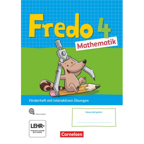 Fredo Mathematik 4. Schuljahr. Ausgabe A - Förderheft mit interaktiven Übungen online