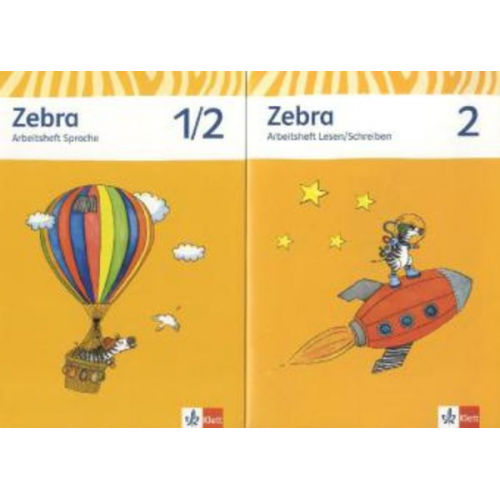 Zebra. Neubearbeitung. Schülerpaket (Arbeitsheft Sprache, Arbeitsheft Lesen und Schreiben 2. Schuljahr)