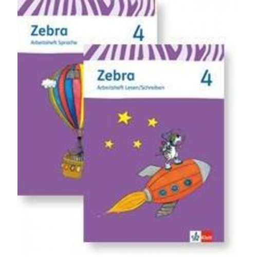 Zebra. Paket (Arbeitsheft Sprache und Arbeitsheft Lesen und Schreiben) 4. Schuljahr. Neubearbeitung