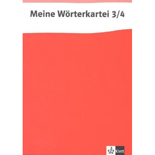 Meine Wörterkartei 3/4. Kartei Schülerausgabe