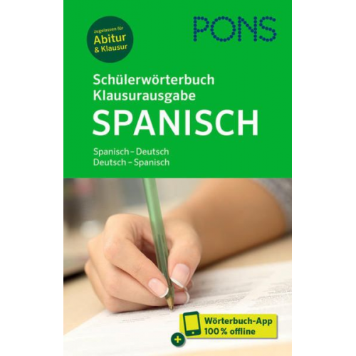 PONS Schülerwörterbuch Klausurausgabe Spanisch