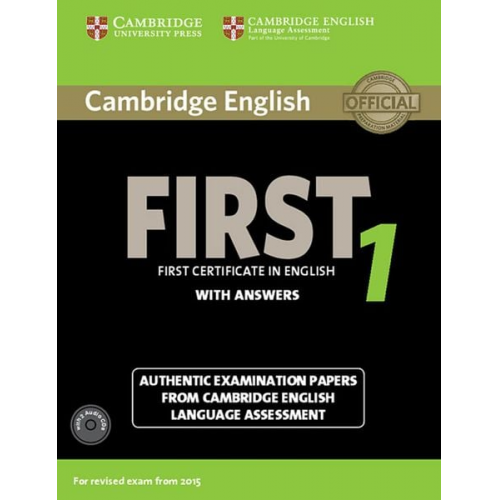 Cambridge English First 1 for updated exam. Student's Book with answers and downloadable audio