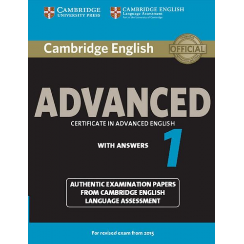 Cambridge English Advanced 1 for updated exam. Student's Book with answers