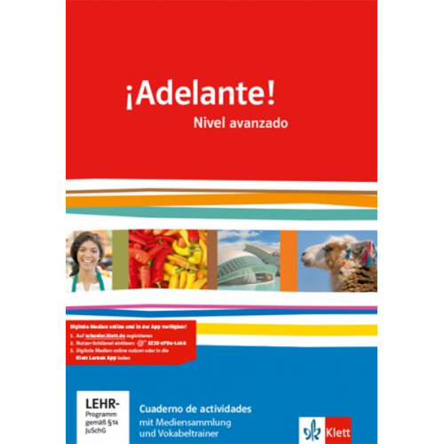 ¡Adelante!. Cuaderno de actividades mit Mediensammlung und Vokabeltrainer 3. Lernjahr