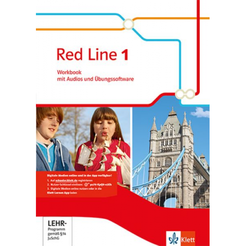 Red Line 1. Workbook mit Audios und Übungssoftware Klasse 5. Ausgabe 2014