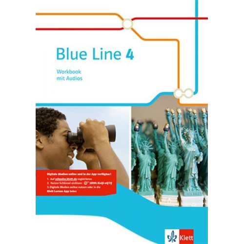 Blue Line 4. Workbook mit Audios Klasse 8. Ausgabe 2014