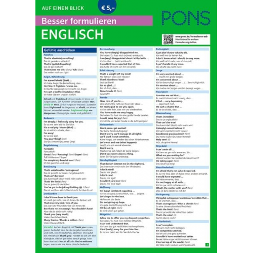 PONS Besser formulieren auf einen Blick Englisch