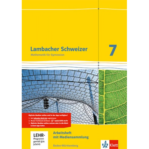 Lambacher Schweizer. 7. Schuljahr. Arbeitsheft plus Lösungsheft und Lernsoftware. Baden-Württemberg