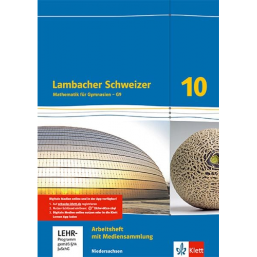 Lambacher Schweizer - Ausgabe für Niedersachsen G9 / Arbeitsheft plus Lösungsheft und Lernsoftware 10. Schuljahr