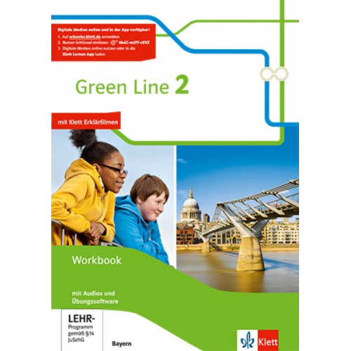 Green Line. Workbook mit 2 Audios und Übungssoftware. 6. Schuljahr. Ausgabe Bayern ab 2017