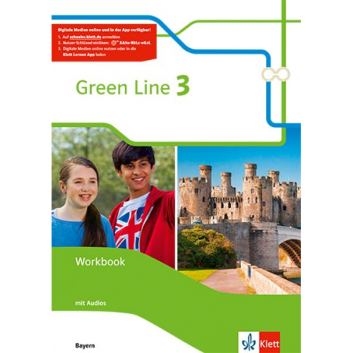 Green Line 3. Ausgabe Bayern. Workbook mit Audios onl. 7. Klasse