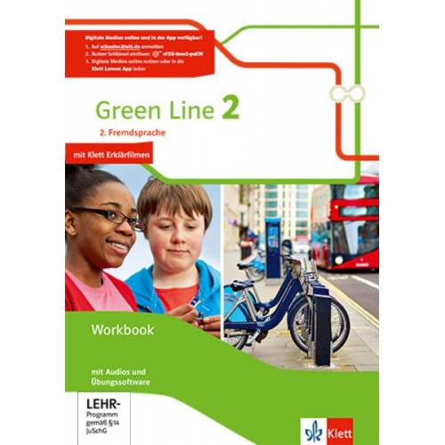 Green Line 2. 2. Fremdsprache. Workbook mit Audio-CD und Übungssoftware Klasse 7