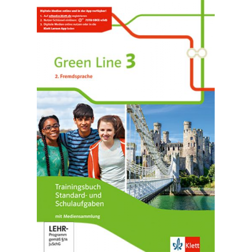 Green Line 3. Ausgabe 2. Fremdsprache. Trainingsbuch Standard- und Schulaufgaben, Heft mit Lösungen und CD-Extra Klasse 8