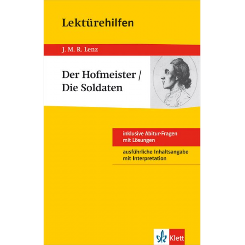 Udo Müller - Lektürehilfen J.M.R. Lenz "Der Hofmeister / Die Soldaten"