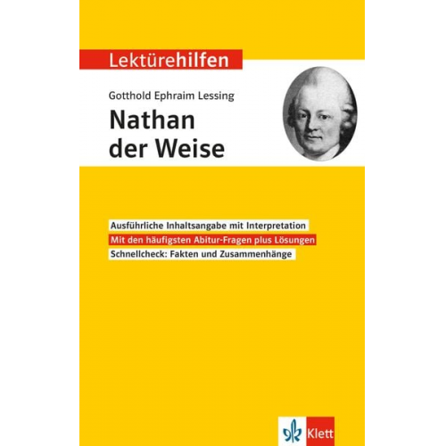 Gerhard Sedding - Lektürehilfen Gotthold Ephraim Lessing 'Nathan der Weise