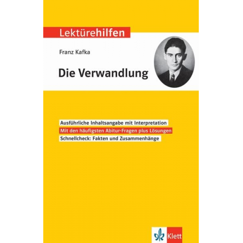 Lektürehilfen Franz Kafka, 'Die Verwandlung'. Interpretationshilfe für Oberstufe und Abitur