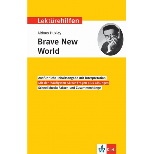 Lektürehilfen Aldous Huxley, "Brave New World"