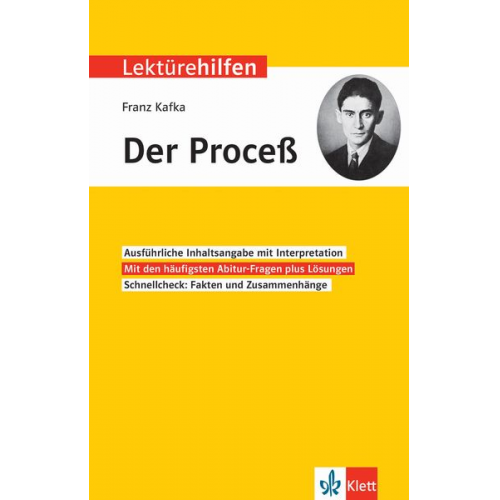 Klett Lektürehilfen Franz Kafka, "Der Proceß"