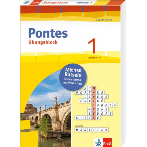 Pontes 1 Gesamtband (ab 2020) - Übungsblock zum Schulbuch 1. Lernjahr. Lektion 1-11