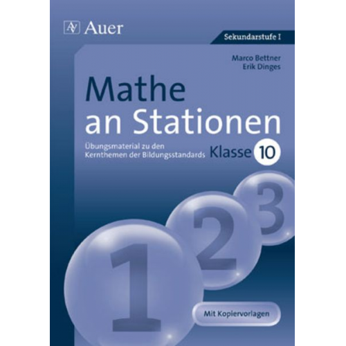 Marco Bettner Erik Dinges - Mathe an Stationen