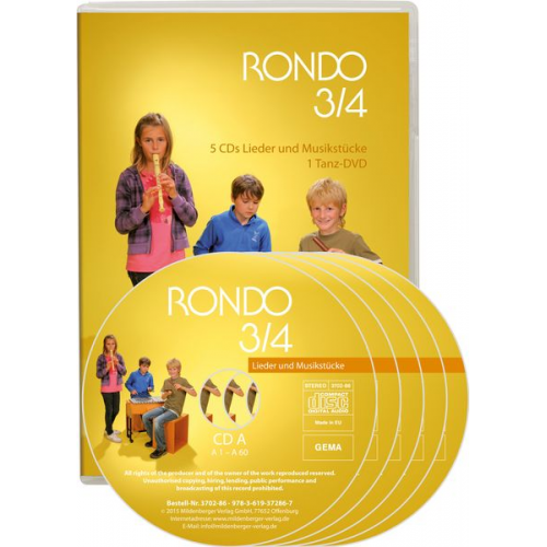 Rondo. Musiklehrgang für die Grundschule - Neubearbeitung / RONDO 3/4 - Lieder und Musikstücke