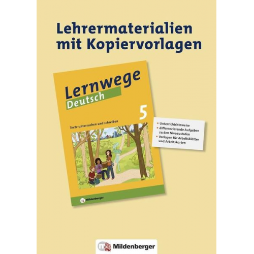 Ute Fenske Bernd Kinzl Jasmin Merz-Grötsch - Lernwege Deutsch 5 - Heft 2 Lehrerservice/Texte untersuchen