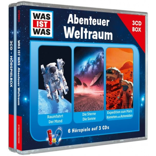 Manfred Baur Kurt Haderer Matthias Falk - WAS IST WAS 3-CD-Hörspielbox Abenteuer Weltraum