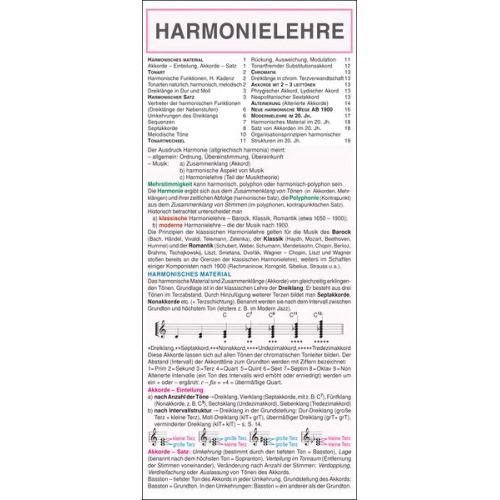 V. Tichý - Leporello: Harmonielehre – Die komplette Theorie im Überblick
