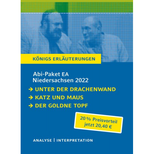 Günter Grass Arno Geiger E.T.A. Hoffmann - Abitur  Deutsch Niedersachsen 2022 EA - Königs Erläuterungen-Paket