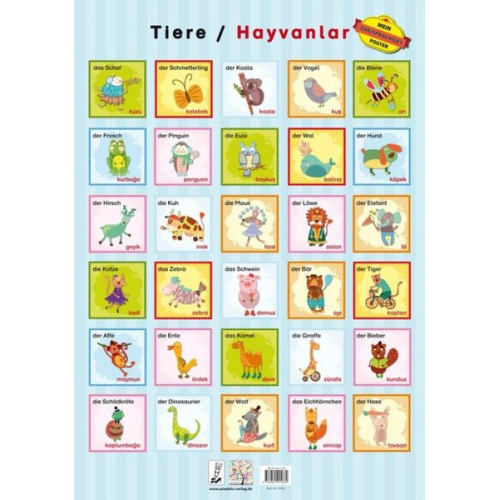 Tiere / Hayvanlar, Poster