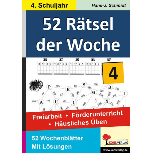 Hans-J. Schmidt - 52 Rätsel der Woche / 4. Schuljahr