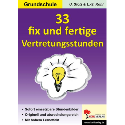 Ulrike Stolz Lynn-Sven Kohl - 33 fix und fertige Vertretungsstunden GS