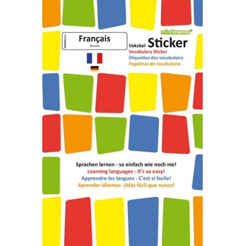 Henry Fischer Philipp Hunstein - Mindmemo Vokabel Sticker - Grundwortschatz Französisch / Deutsch - 280 Vokabel Aufkleber - Zusammenfassung