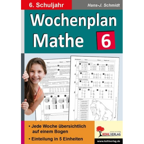 Hans-J. Schmidt - Wochenplan Mathe / Klasse 6