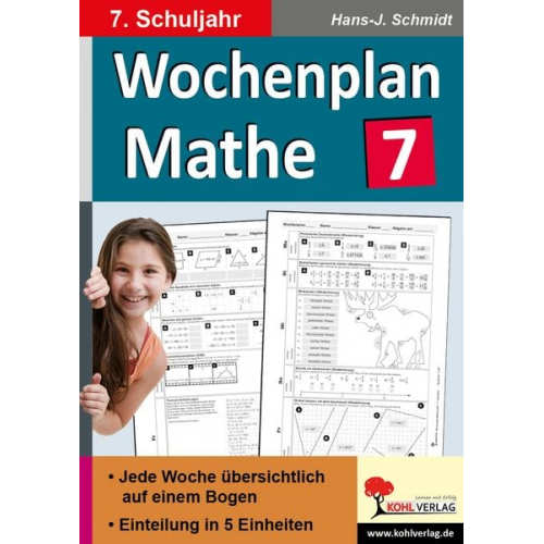 Hans-J. Schmidt - Wochenplan Mathe / Klasse 7